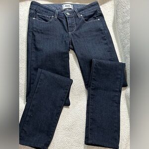 SALE! Paige NWOT Skyline Skinny Jeans 24 Waist Low Rise Dark Blue